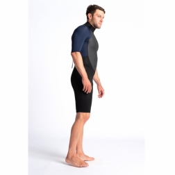 C-Skins Element 3/2mm Mens Shorty Wetsuit Black Slate Cyan