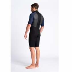 C-Skins Element 3/2mm Mens Shorty Wetsuit Black Slate Cyan