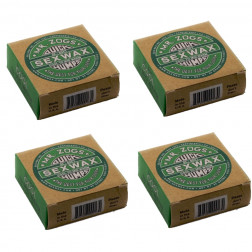 SexWax Quick Humps 3X Surf Wax Cool Water - 4 Block Pack