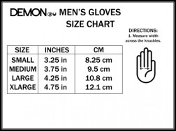 Demon Mens Snowboard Gloves Silo Black