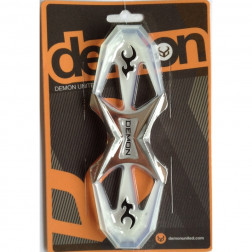 Demon Quattro Snowboard Stomp Pad Silver and Clear