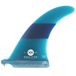 Koalition California Longboard Fin 7 inch Blue Stripes