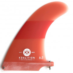 Koalition California Longboard Fin 6.5 inch Orange Stripes