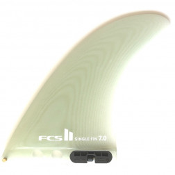 FCS II Single Longboard Surfboard Fin Clear