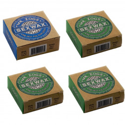 SexWax Base Coat and 3 Cool Surf Wax - 4 Block Pack
