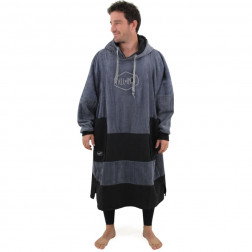 All-In V Poncho LS Beach Changing Robe Charcoal Black