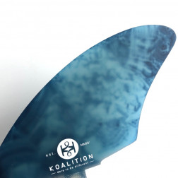Koalition Keel Surfboard Fins Blue Malachite FCS