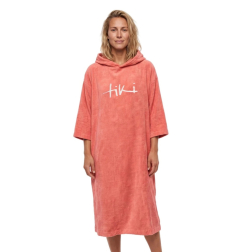 Tiki Beach Changing Robe Adult Coral
