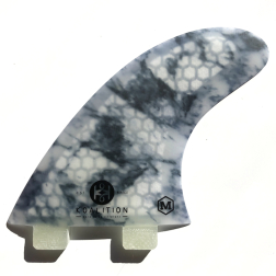 Koalition Surfboard Fins Medium FCS White Marble