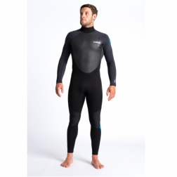 C-Skins Element 3/2mm Mens Wetsuit Black Anthracite Cyan