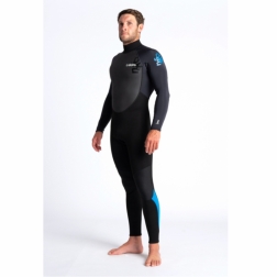 C-Skins Element 3/2mm Mens Wetsuit Black Anthracite Cyan