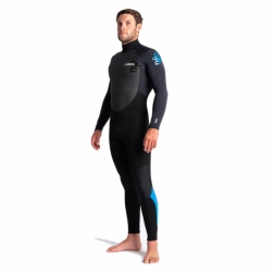 C-Skins Element 3/2mm Mens Wetsuit Black Anthracite Cyan