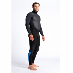 C-Skins Element 3/2mm Mens Wetsuit Black Anthracite Cyan