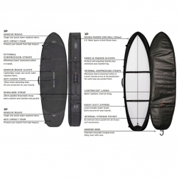 Ocean Earth Triple Coffin Hypa 3 Surfboard Travel Bag