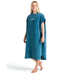 Robie Robes Beach Changing Poncho Medium Petrol Blue