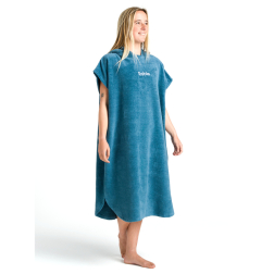 Robie Robes Beach Changing Poncho Medium Petrol Blue