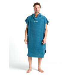 Robie Robes Beach Changing Poncho Medium Petrol Blue