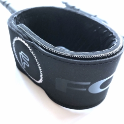 FCS 6ft Freedom Helix Comp Leash Smoke White