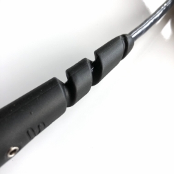 FCS 6ft Freedom Helix Comp Leash Smoke White
