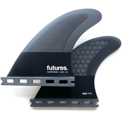 Futures Fins QD2 Honeycomb 4.15 Quad Rears Flat Foils
