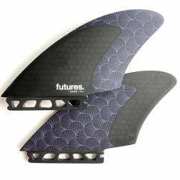 Futures Fins Rasta Keels Twin Fin Set