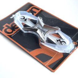 Demon Quattro Snowboard Stomp Pad Silver and Clear