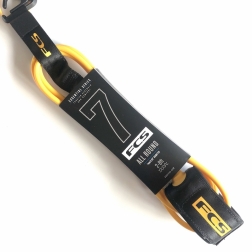 FCS All Round Essential Surfboard Leash 7ft Mango