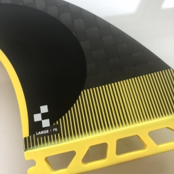 Futures Fins P8 Blackstix Pivot Thruster Fins Large