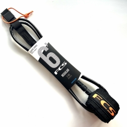 FCS Classic Surfboard Leash 6ft Eclipse Black