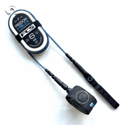 FCS 6ft Freedom Helix Comp Leash Tranquil Blue