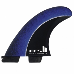 FCS II GM Gabriel Medina Blue Surfboard Fins Medium