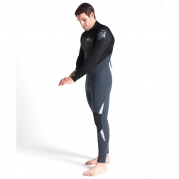 C-Skins Legend 5/4/3mm Wetsuit Back Zip Graphite Black