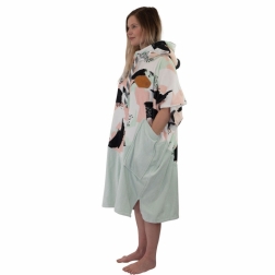 All-In V Bumpy Beach Changing Poncho Camo Smoke