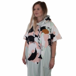 All-In V Bumpy Beach Changing Poncho Camo Smoke