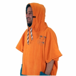 All-In V Bumpy Beach Changing Poncho Tiger Orange