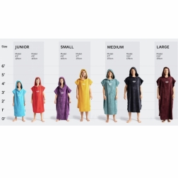Robie Robes Beach Changing Poncho Medium India Ink