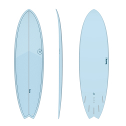 Torq 6ft10 Fish Surfboard Package Arctic Blue